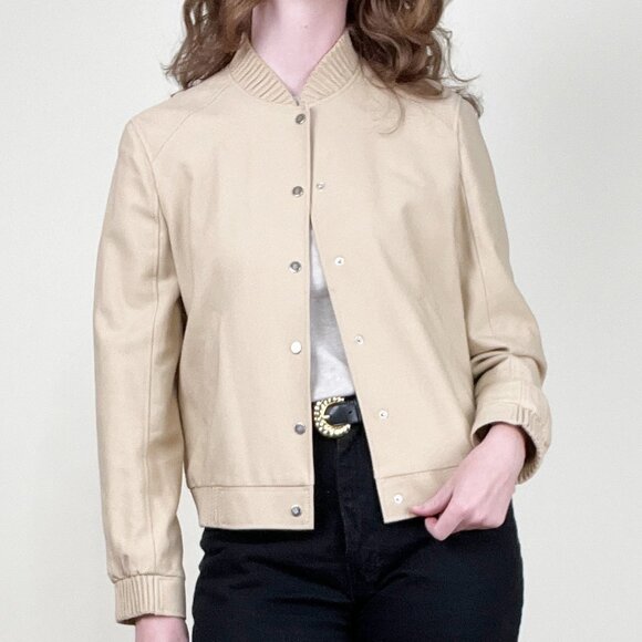 Vintage Jean Paul Gaultier 90s Y2K Bomber Jacket Light Coat Sporty Quiet Luxury - Picture 1 of 14